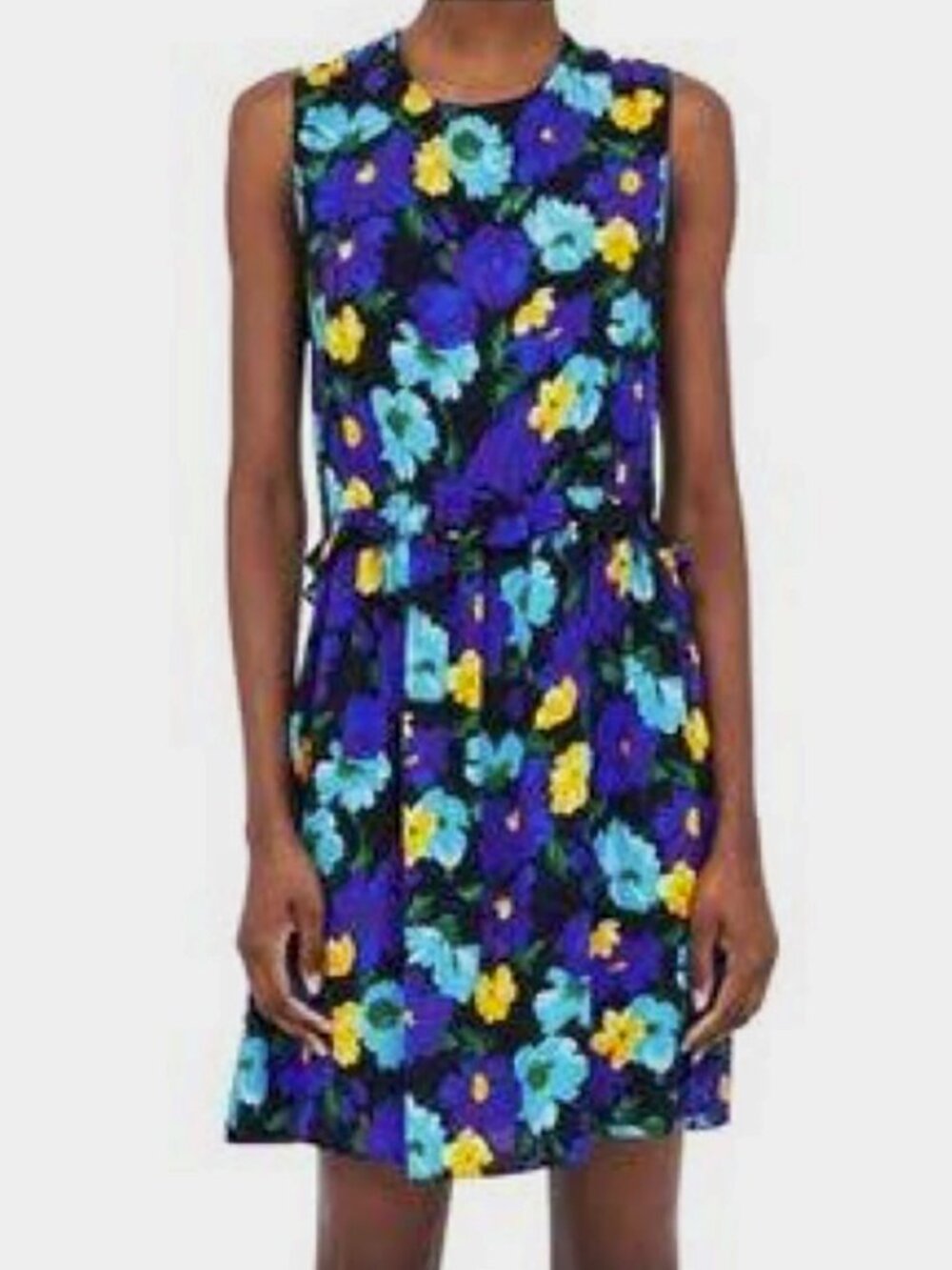 ZARA Floral Mini Dress – Black Multi – Size S – NWOT